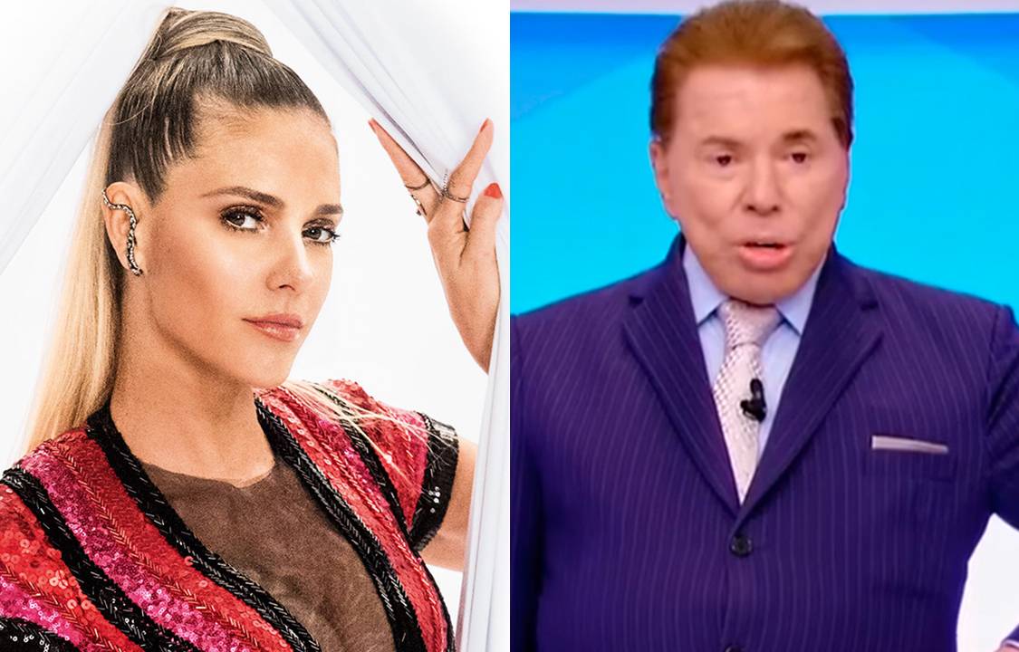 Fernanda Lima e Silvio Santos