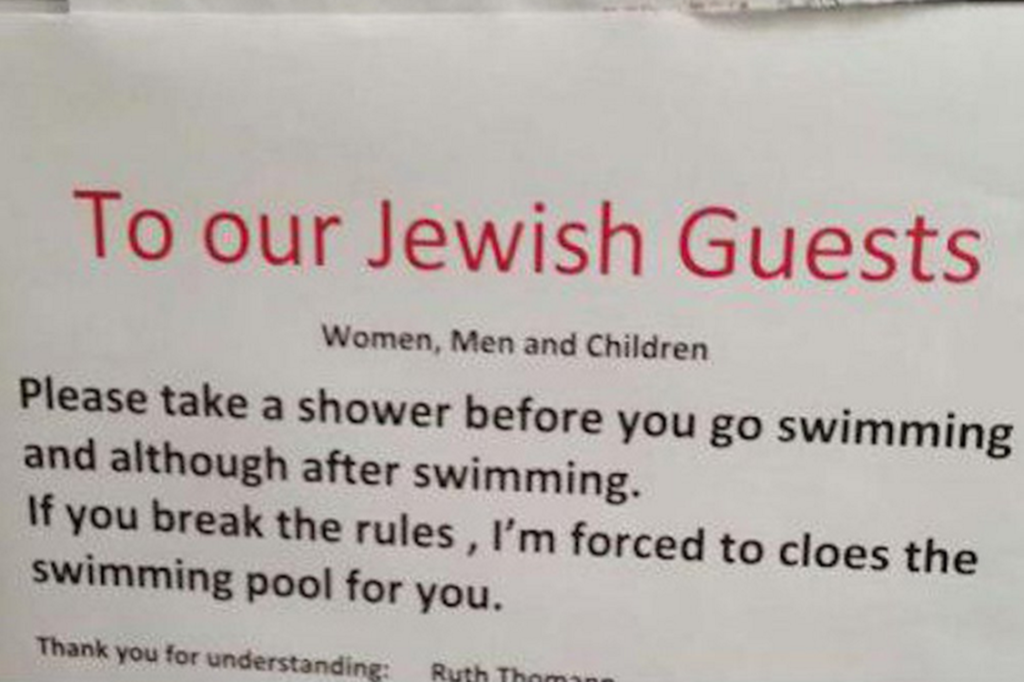 Hotel suiço Paradies pede para hóspedes judeus que tomem banho antes de entrar na piscina
