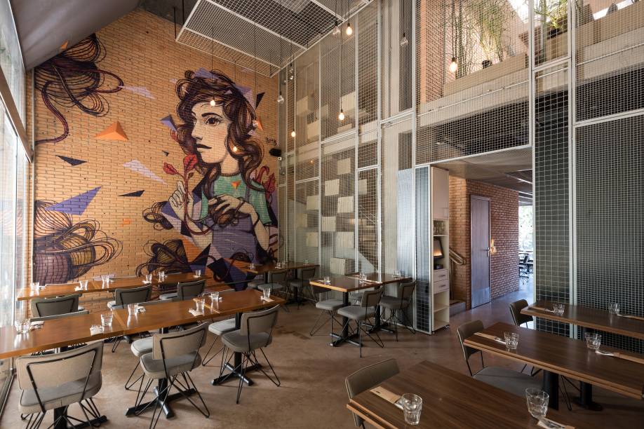 Pegada contempor&acirc;nea tamb&eacute;m no ambiente na casa