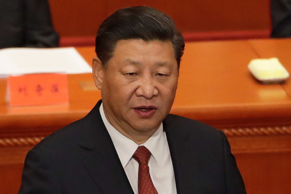 Xi Jinping, líder da China, durante coletiva de imprensa em Pequim