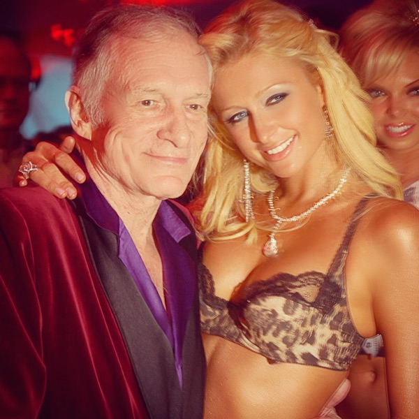 Hugh Hefner e Paris Hilton