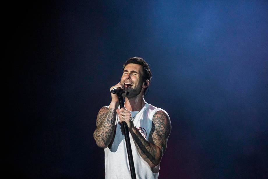 A banda Maroon 5, liderada por Adam Levine no Palco Mundo durante o segundo dia de Rock in Rio - 16/09/2017 A banda Maroon 5, liderada por Adam Levine no Palco Mundo durante o segundo dia de Rock in Rio - 16/09/2017