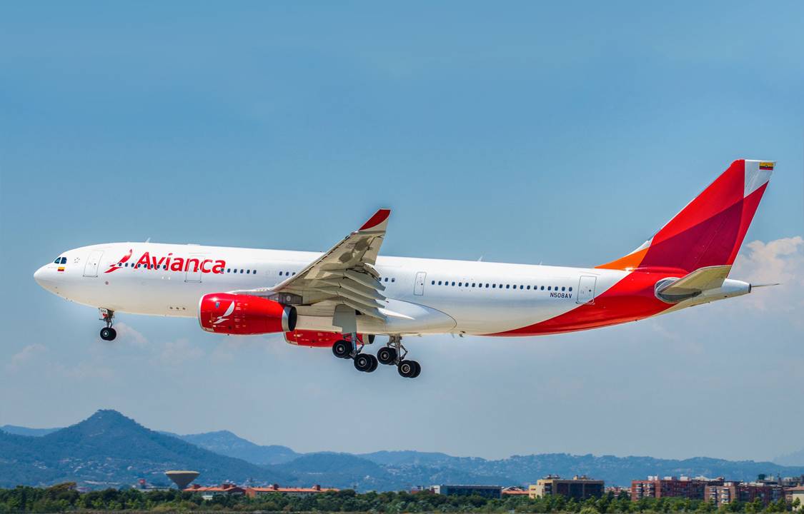 Modelo 8 Airbus A330, da Avianca