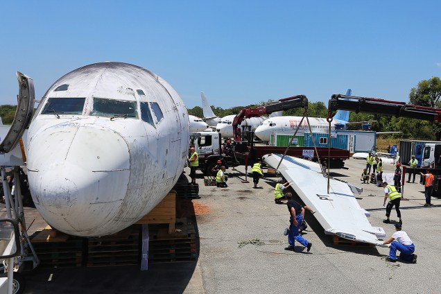Lufthansa faz desmonte do histórico Boeing alemão sequestrado por terroristas em 1977