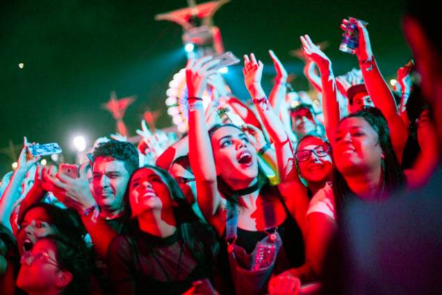 Público durante o show da Banda Skank no segundo dia de shows do Rock In Rio 2017, no Parque Olímpico, na Barra da Tijuca, zona oeste do Rio de Janeiro (RJ) - 16/09/2019