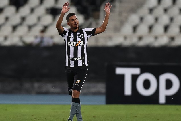 Partida entre Botafogo RJ e Santos SP, válida pela Série A do Campeonato Brasileiro 2017, no Estádio Nilton Santos no Rio de Janeiro (RJ) - 16/09/2017