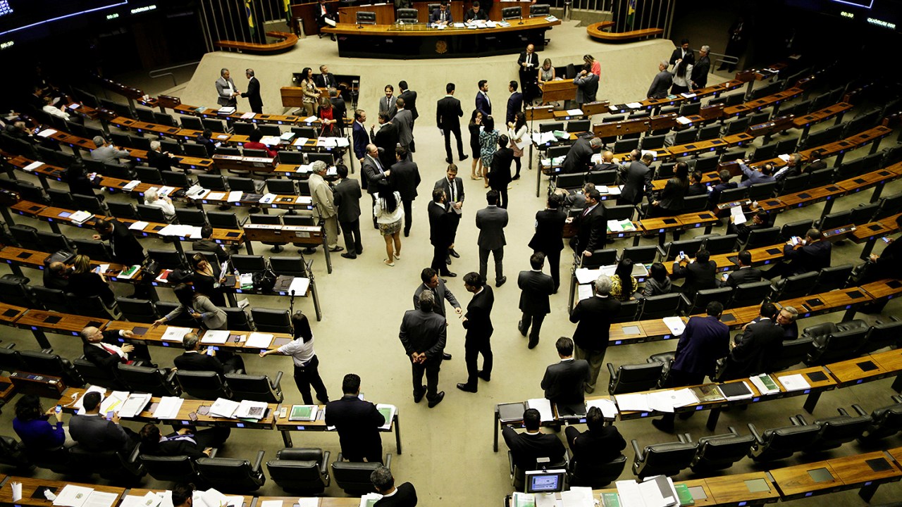 Sessão plenária da Câmara dos Deputados