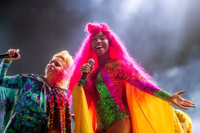 A cantora Karol Conka se apresentam no palco Sunset durante o 6º dia da sétima edição do Rock in Rio, realizada no Parque Olímpico da Barra da Tijuca, na zona oeste do Rio de Janeiro - 23/09/2017