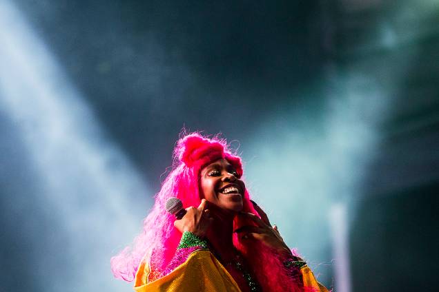 A cantora Karol Conka se apresentam no palco Sunset durante o 6º dia da sétima edição do Rock in Rio, realizada no Parque Olímpico da Barra da Tijuca, na zona oeste do Rio de Janeiro - 23/09/2017