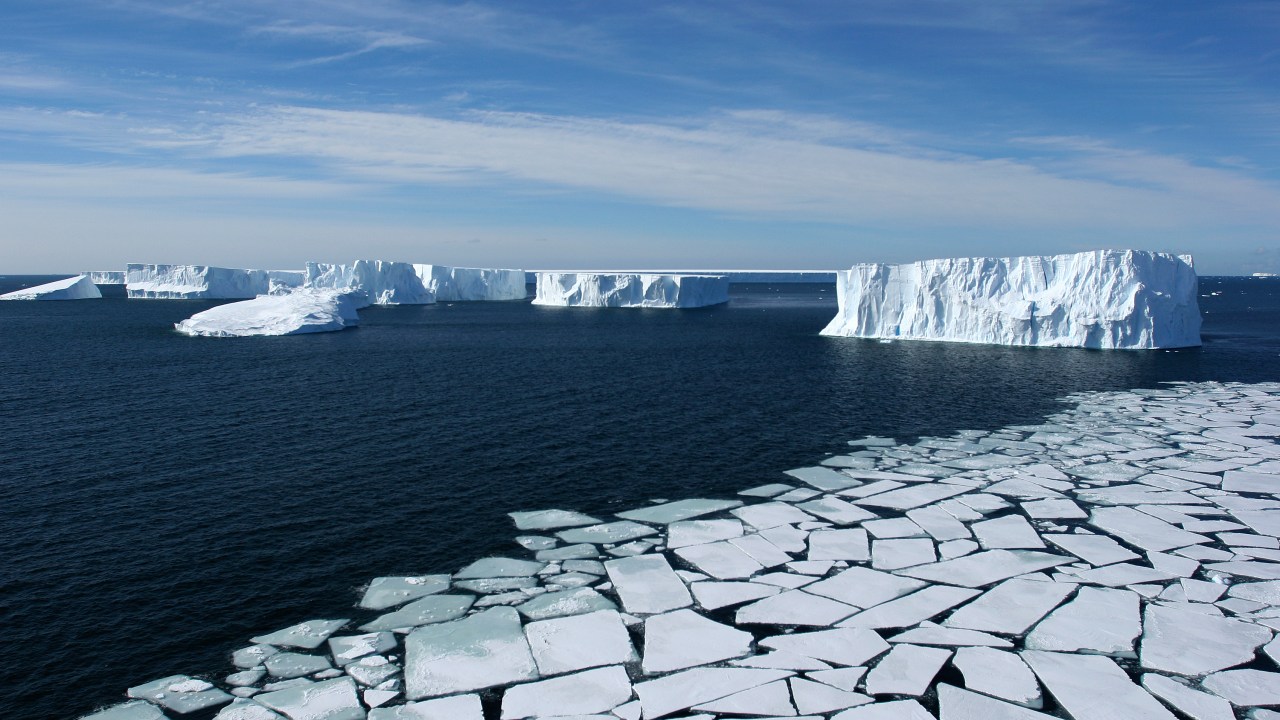 Mar de Ross na Antártida