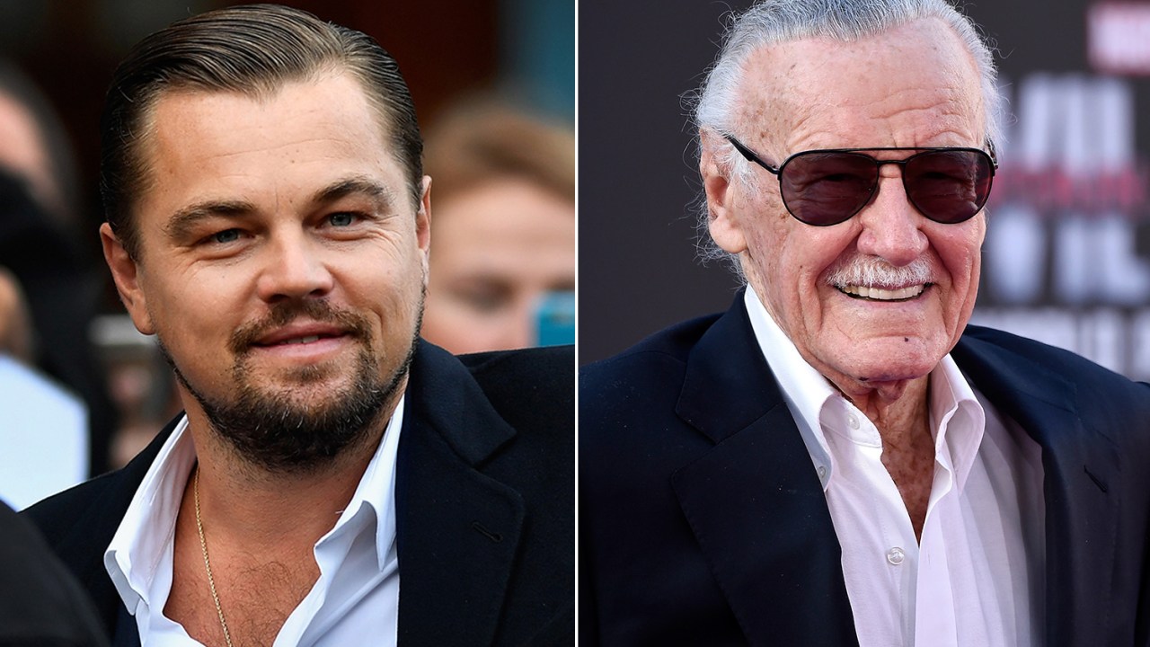 Leonardo Di Caprio e Stan Lee