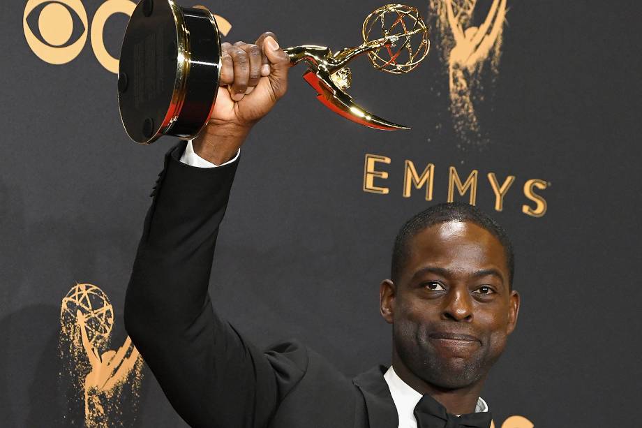 O ator Sterling K. Brown na 69º premiação Emmy Awards, em Los Angeles - 17/09/2017