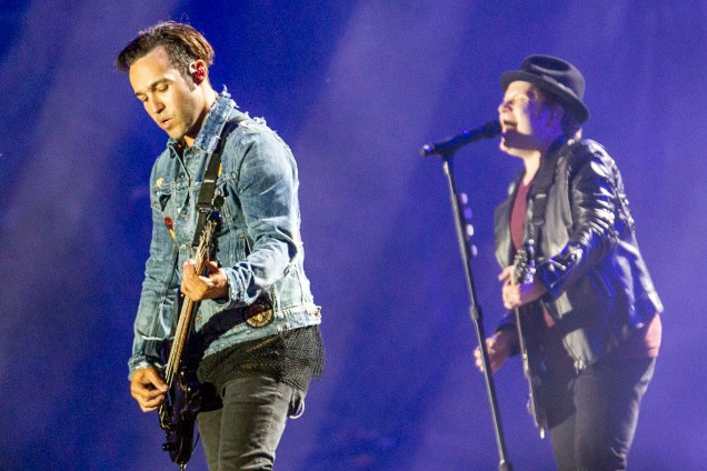 A banda Fall Out Boy se apresenta no palco Mundo,durante o quarto dia da sétima edição do Rock In Rio realizada no Parque Olímpico do Rio de Janeiro, RJ - 21/09/2017