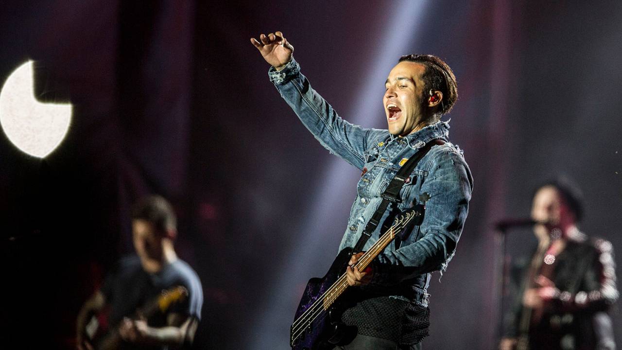 A banda Fall Out Boy se apresenta no palco Mundo,durante o quarto dia da sétima edição do Rock In Rio realizada no Parque Olímpico do Rio de Janeiro, RJ - 21/09/2017