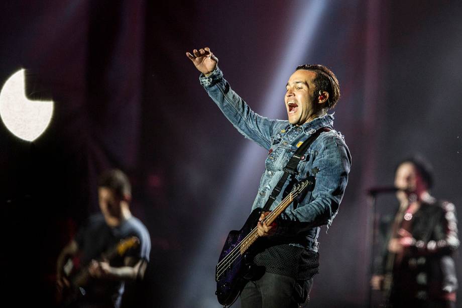 A banda Fall Out Boy se apresenta no palco Mundo,durante o quarto dia da sétima edição do Rock In Rio realizada no Parque Olímpico do Rio de Janeiro, RJ - 21/09/2017