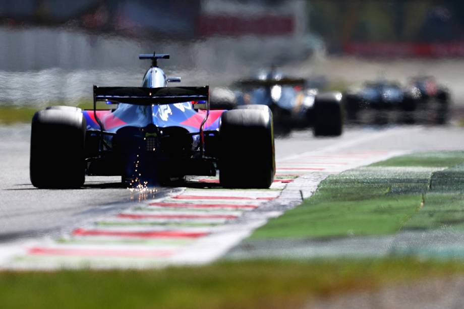 Pilotos disputam o GP de Monza, na Itália