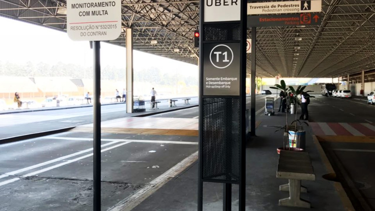 Toten da Uber no aeroporto de Guarulhos