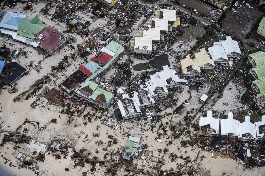 Furacão Irma deixou devastação na Ilha de Saint Martin, no Caribe - 07/09/2017