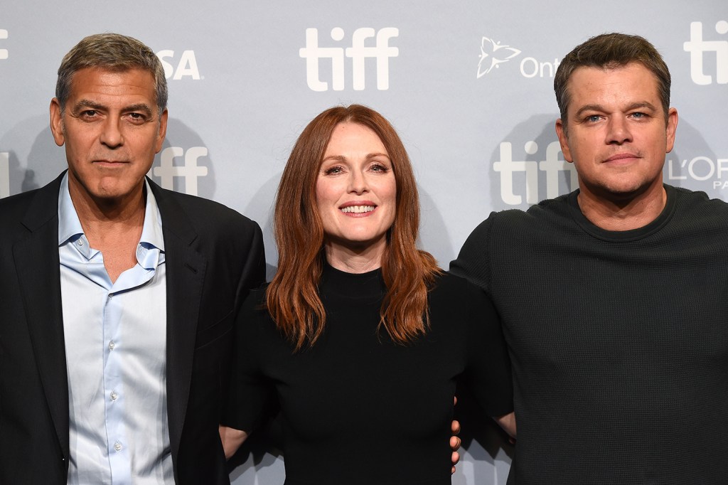 George Clooney, Julianne Moore e Matt Damon no Festival de Toronto
