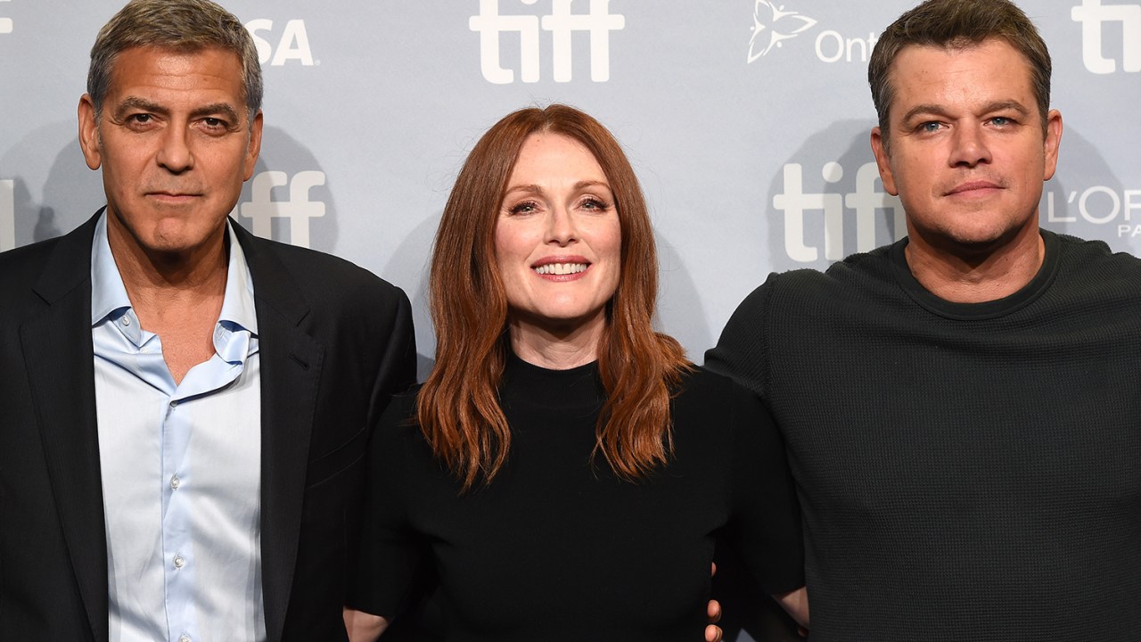 George Clooney, Julianne Moore e Matt Damon no Festival de Toronto