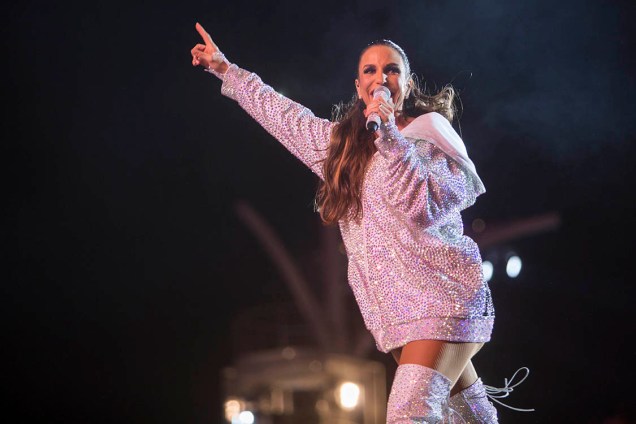 A cantora Ivete Sangalo se apresenta no primeiro dia de Rock in Rio