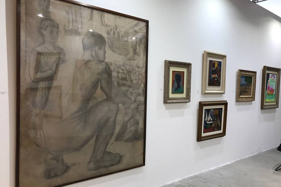 'Homem', de Candido Portinari na feira ArtRio na Marina da Glória