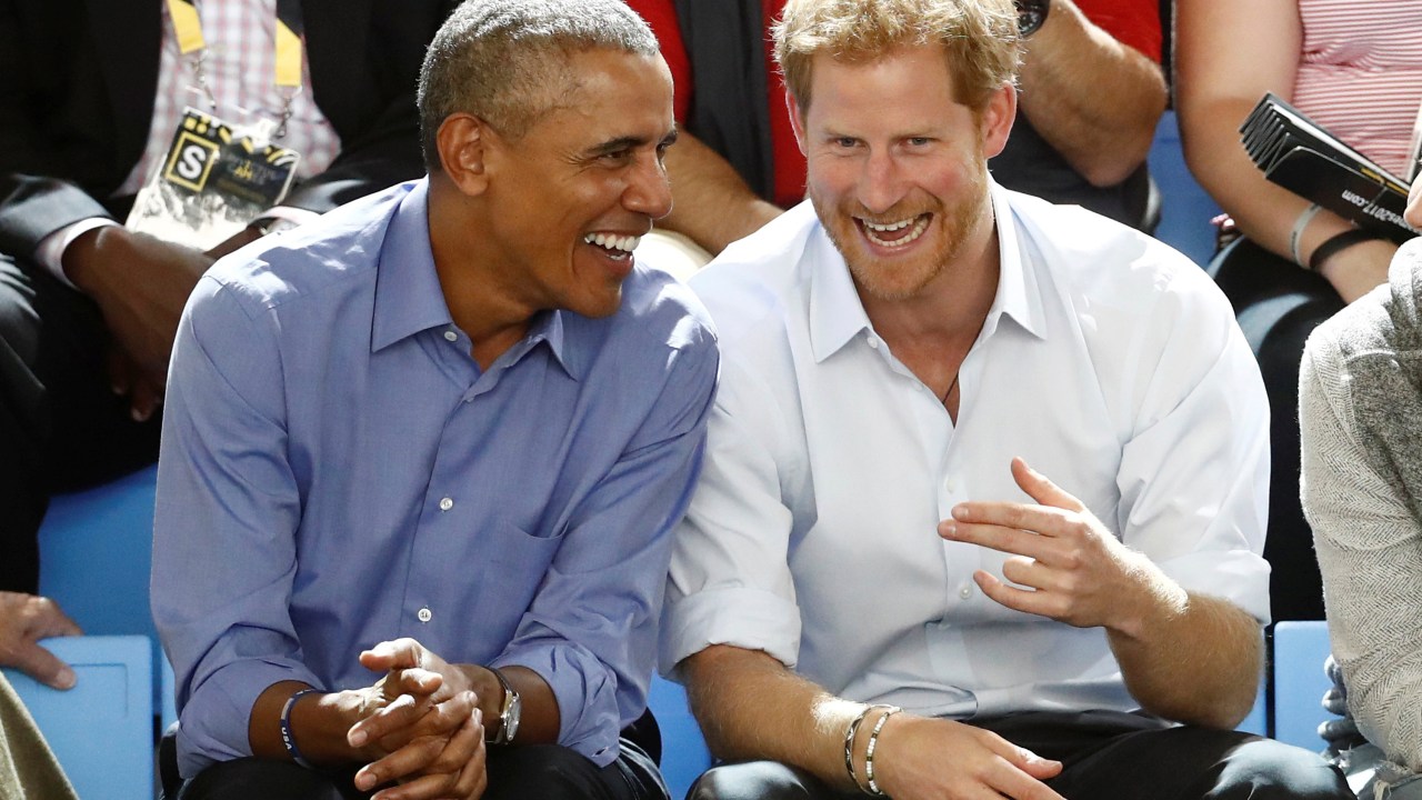 Principe Harry e Barack no Invictus Game no Canadá