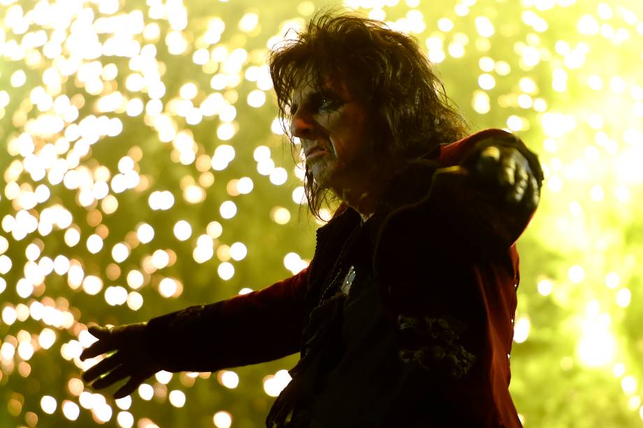 Alice Cooper abre para a banda Guns'n'Roses durante o quarto e último dia do festival São Paulo Trip, no Allianz Parque