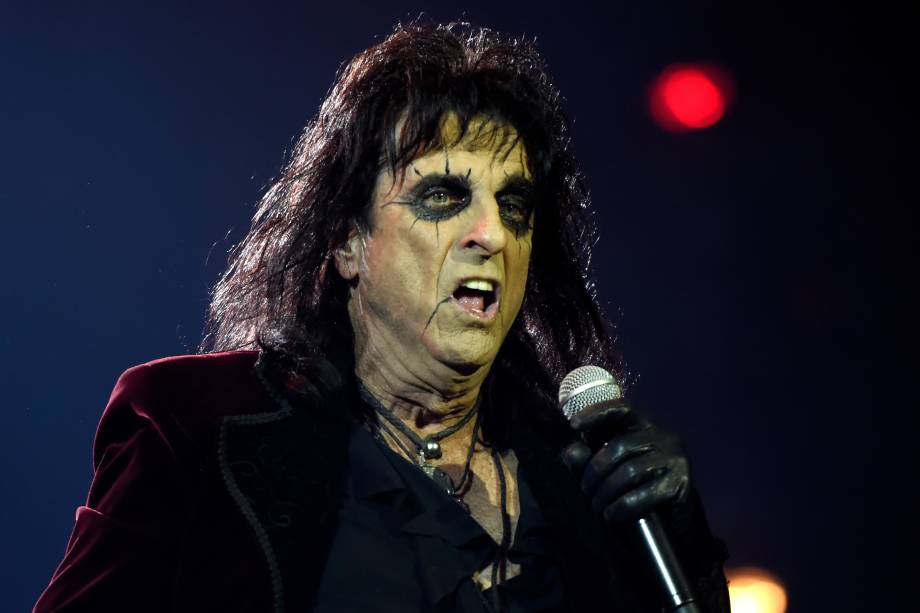 Alice Cooper abre para a banda Guns'n'Roses durante o quarto e último dia do festival São Paulo Trip, no Allianz Parque