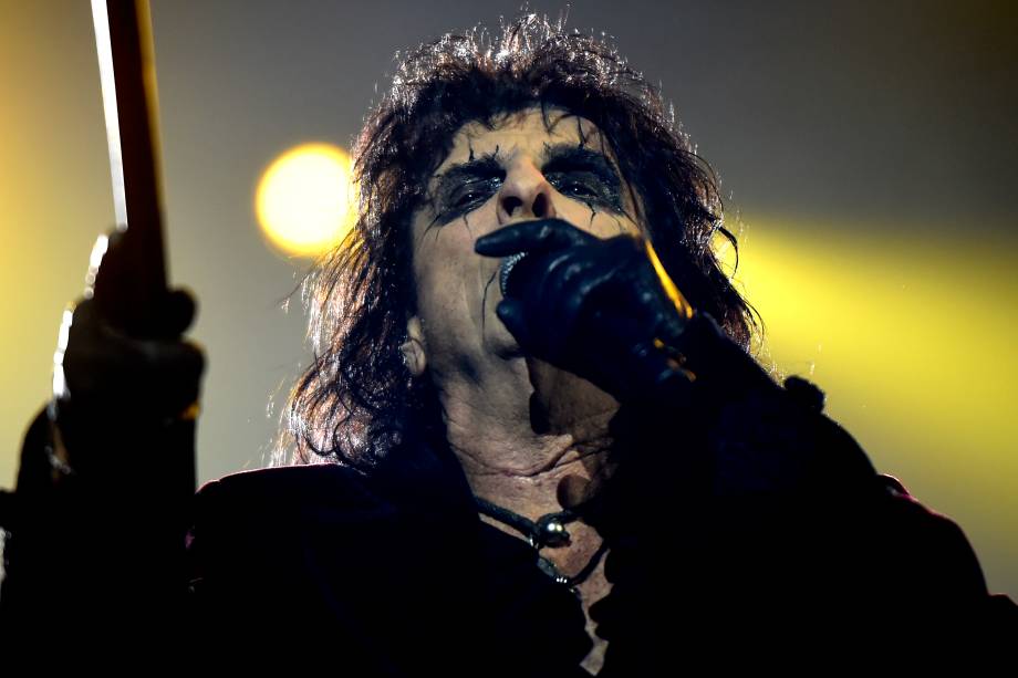 Alice Cooper abre para a banda Guns'n'Roses durante o quarto e último dia do festival São Paulo Trip, no Allianz Parque