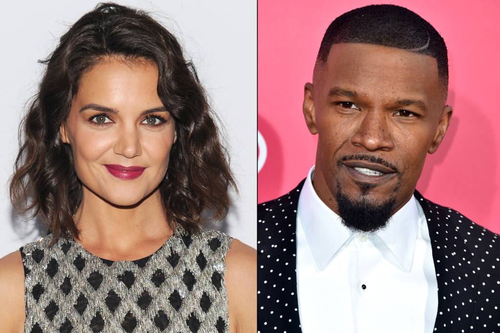 Katie Holmes é flagrada de mãos dadas com Jamie Foxx