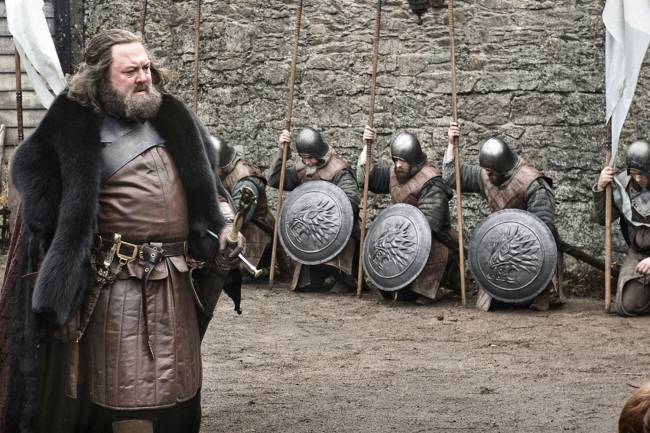 O rei Robert Baratheon em Game of Thrones
