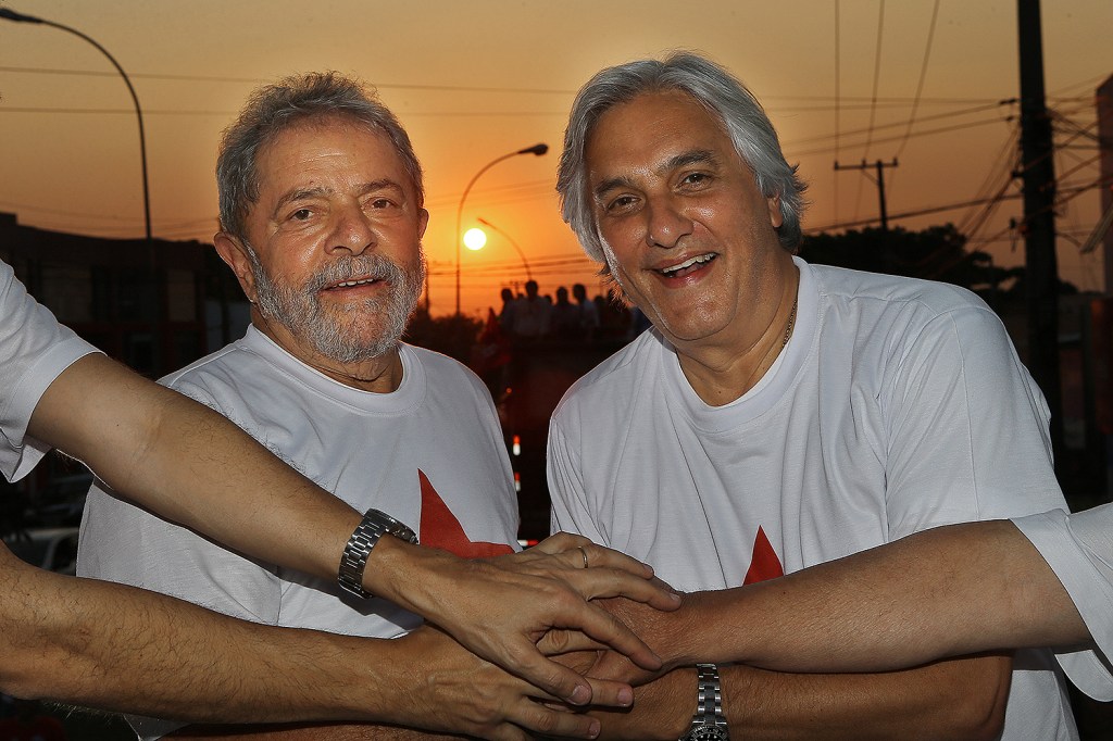 Ato de centrais sindicais em comemoração ao o Dia do Trabalhador, no estacionamento da Neo Química Arena, o estádio do Corinthians, em Itaquera, São Paulo, com a participação do presidente Lula