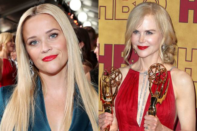 Reese Witherspoon e Nicole Kidman no Emmy 2017