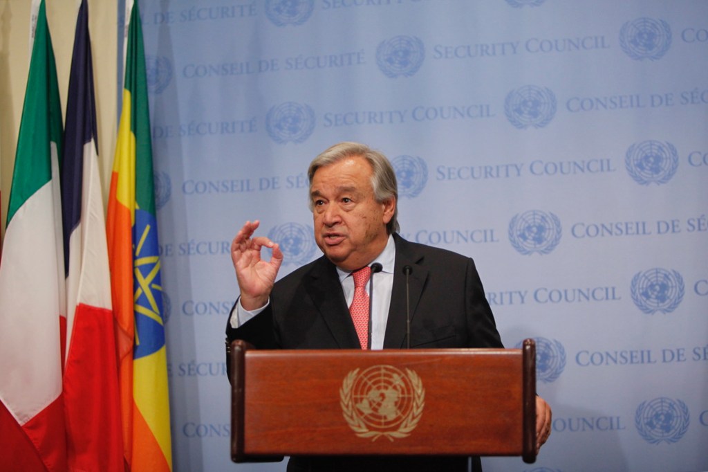 Antonio Guterres secretário Geral da ONU