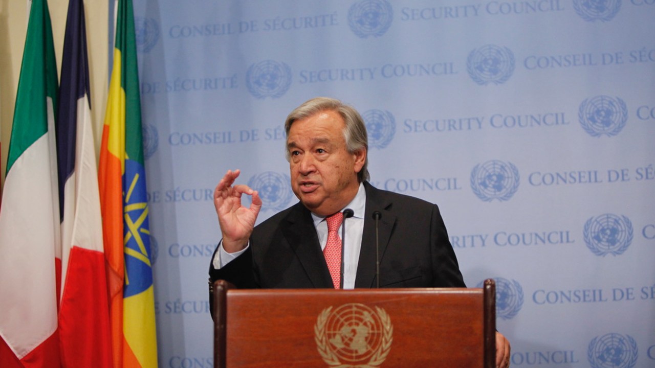 Antonio Guterres secretário Geral da ONU