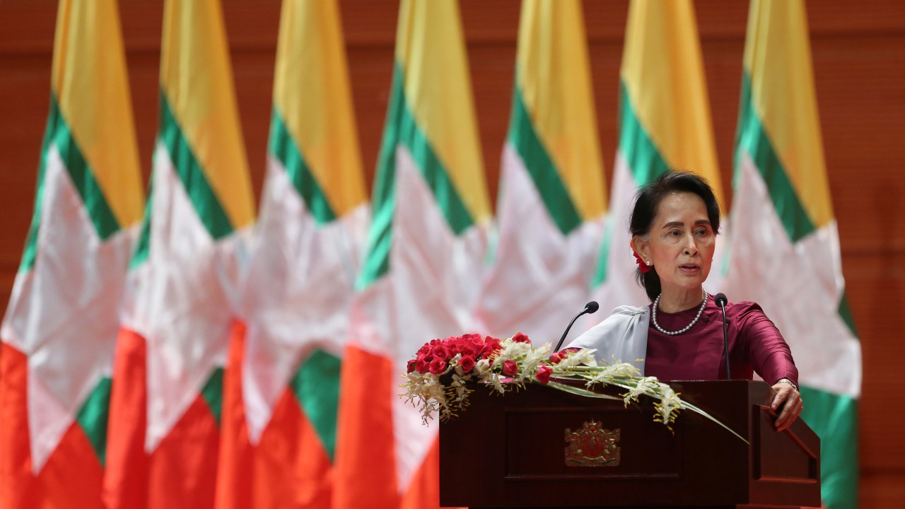 Líder de Myanmar Aung San Suu Kyi