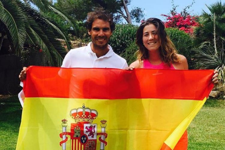 Rafael Nadal e Garbiñe Muguruza, os líderes dos rankings mundiais de tênis