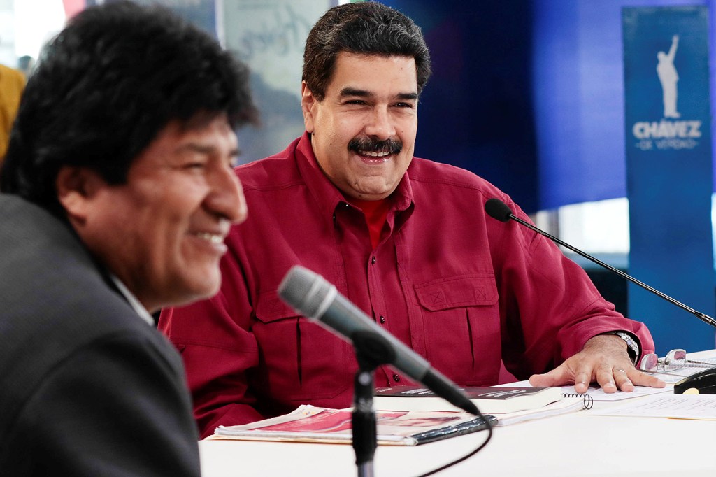Nicolas Maduro e Evo Morales em Caracas, na Venezuela - 17/09/2017