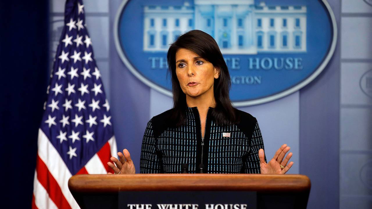 Embaixadora dos Estados Unidos nas Nações Unidas, Nikki Haley