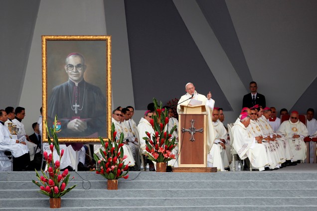 Papa Francisco durante a santa missa em Villavicencio, na Colômbia - 08/09/2017