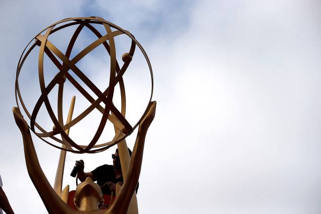 Os últimos preparativos para 69º premiação Emmy Awards, em Los Angeles - 17/09/2017