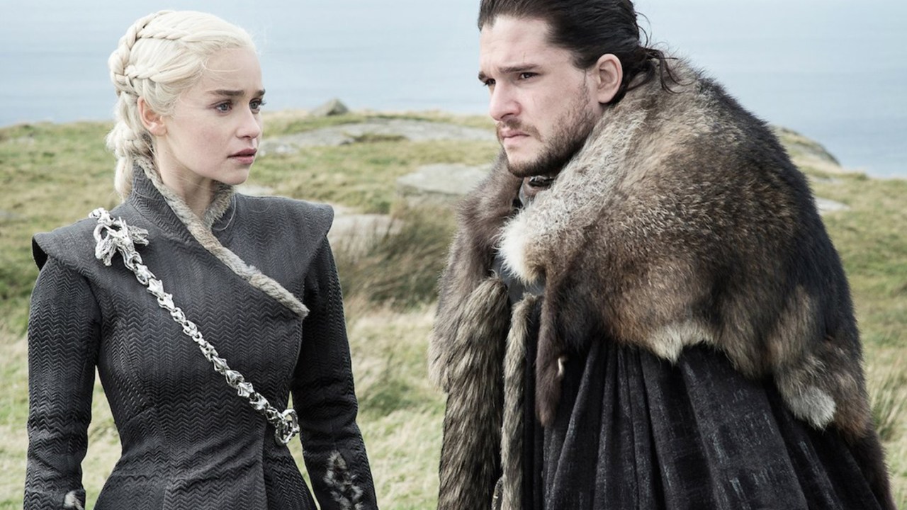 Jon Snow e Daenerys em 'Game of Thrones'