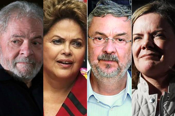 Lula, Dilma, Palooci e Gleisi Hoffmann