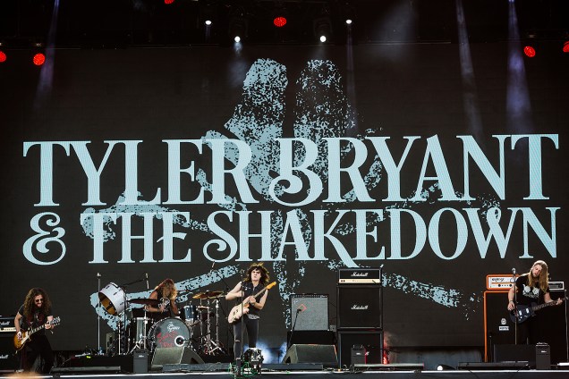 A banda norte-americana Tyler Bryant & The Shakedown é no Palco Sunset, no quarto dia do Rock in Rio 2017, realizado no Parque Olímpico, na Barra da Tijuca, zona oeste da cidade - 21/09/2017