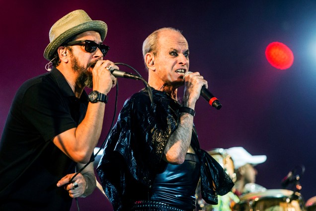 Ney Matogrosso e Nação Zumbi se apresentam no Palco Sunset, no quinto dia do Rock in Rio