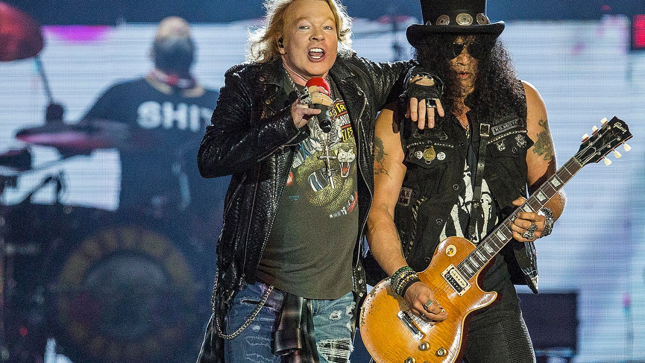 Axl Rose e Slash do Guns N' Roses