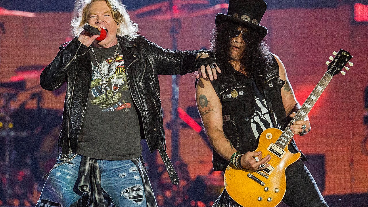 Axl Rose e Slash do Guns N' Roses