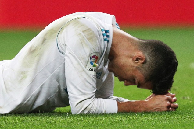 Cristiano Ronaldo do Real Madrid decepcionado após perder para o Real Betis - 20/09/2017