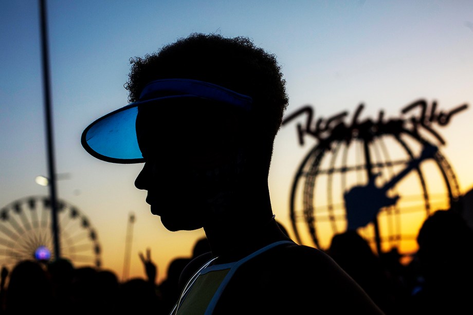 Movimentação do público no terceiro dia do Rock in Rio no Parque Olímpico no Rio de Janeiro - 17/09/2017